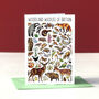 Woodland Wildlife Of Britain Greeting Card, thumbnail 8 of 8