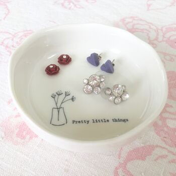 Porcelain 'Pretty Things' Trinket Dish ~ Boxed, 4 of 9