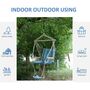 Hanging Rope Chair Hammock Padded Seat And Backrest, thumbnail 4 of 11