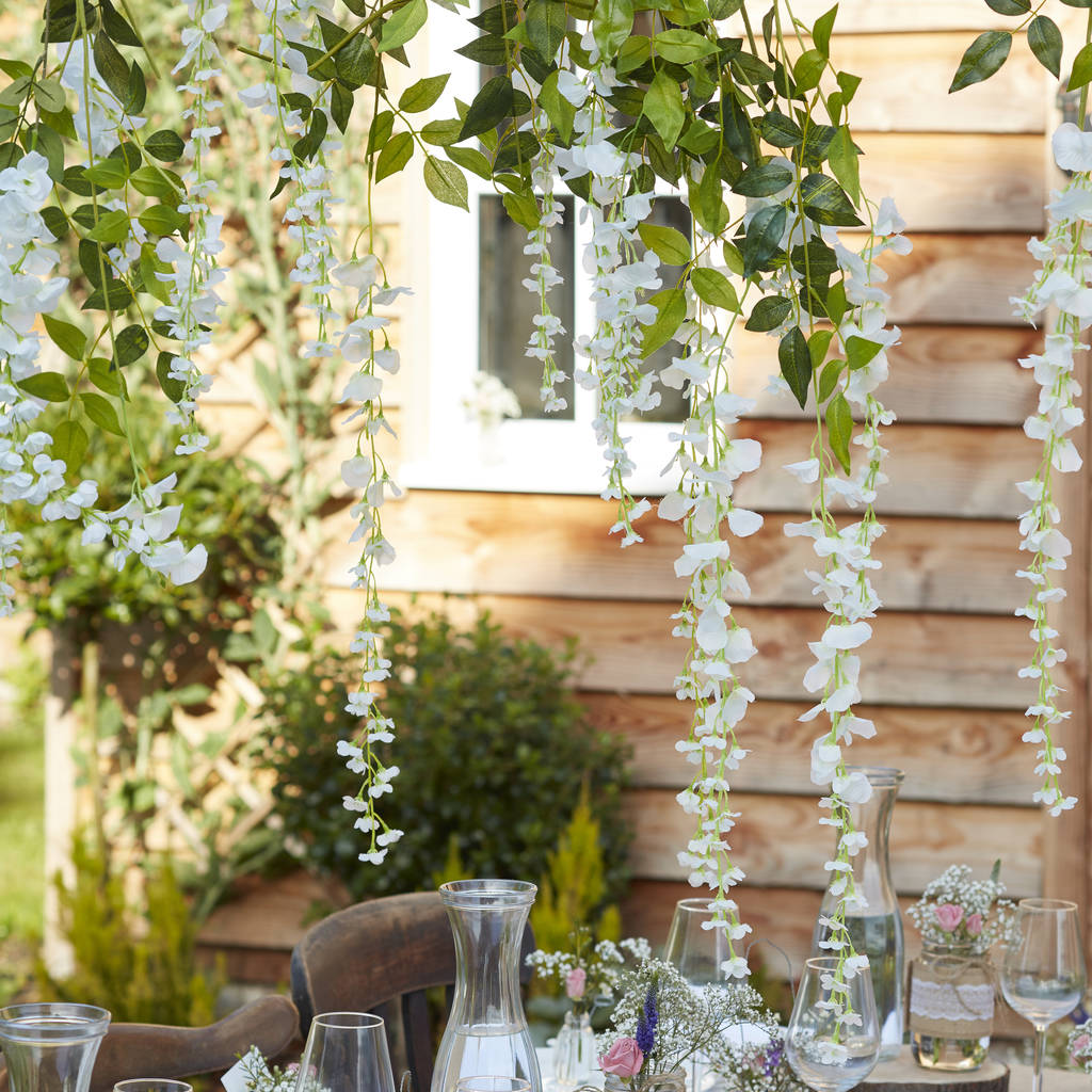 White Wisteria Wedding And Party Decorations By Ginger Ray