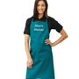 Personalised Embroidered Bib Apron With Pocket, thumbnail 1 of 12