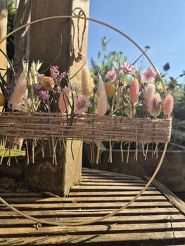 Floral Meadow, Dried Flower Hoop, 5 of 5