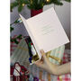 Mistletoe Wreath Luxury Christmas Card, thumbnail 3 of 9