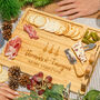 Personalised Christmas Bamboo Cheese Board Set, thumbnail 1 of 6