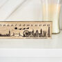 Personalised Wooden London Christmas Advent Slider Keepsake, thumbnail 4 of 5