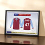 Personalised Football Shirt Print, thumbnail 1 of 4