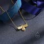 Sterling Silver Little Honey Bee Necklace, thumbnail 4 of 11