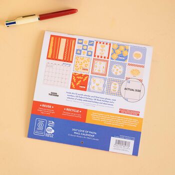 2027 Compact Wall Calendar | Love Of Pasta, 7 of 8