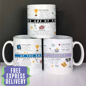 Personalised 70th Birthday Mug, 2 of 9