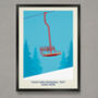 Personalised Vintage Chairlift Poster, thumbnail 1 of 5