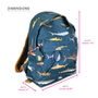 Shark Design Children's Mini Backpack, thumbnail 2 of 10