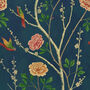 Wild Rosa Chinensis Powder Danube Indigo Wallpaper, thumbnail 2 of 4