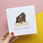 Dogs Cuddling Card For Mum, thumbnail 4 of 5