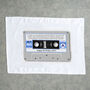 Personalised 40th Birthday Gift Cassette Tea Towel 1983, thumbnail 4 of 6