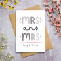 Personalised Mrs And Mrs Card, thumbnail 1 of 9