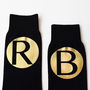 Personalised Bold Initials Mens Gift Socks, thumbnail 3 of 5