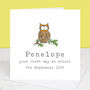 First Day Of School Wise Owl Card, thumbnail 4 of 4