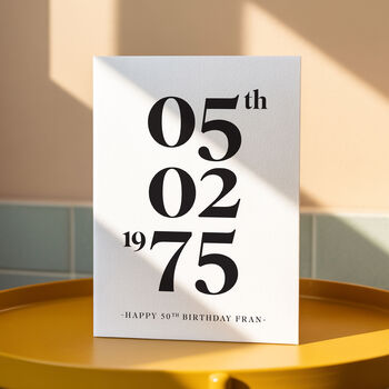 Personalised Milestone Birthday And Special Date Card, 9 of 10
