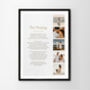 Use Your Own Wedding Photo Collage Print, thumbnail 6 of 8