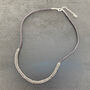 Grey Leather Trim Necklace And Bracelet Set, thumbnail 6 of 10