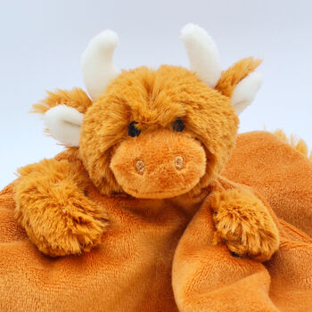 Highland Brown Cow Comforter/Finger Puppet Gift Boxed, 8 of 11