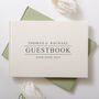 Personalised Wedding Guest Book Linen, thumbnail 4 of 8