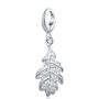 Oak Leaf Charm Necklace, Sterling Silver, thumbnail 7 of 9