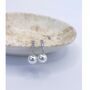 Pearl Earrings With Sparkling Cz Diamond Stones, thumbnail 3 of 7