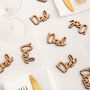 Wooden Dad Table Confetti Decorations, thumbnail 1 of 1