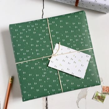 Mini Christmas Trees Mixed Wrapping Paper, 6 of 12