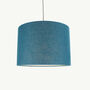 Linen Deep Turquoise Lampshade, thumbnail 3 of 9