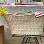 Basket Flower Shopping Bag, thumbnail 2 of 4