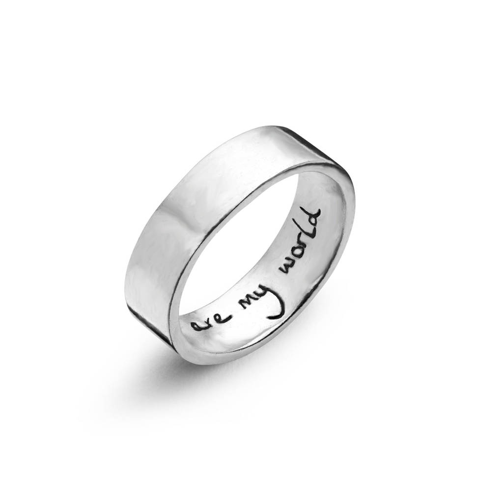 your own handwritten message ring by oliver twist designs ...