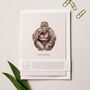 Funny 'Just Breathe' Gorilla Save The Planet Card, thumbnail 1 of 3