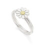 Teeny Daisy Ring In Silver And 18ct Gold, thumbnail 1 of 4
