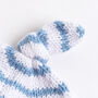 Baby Cotton Striped Hat Easy Knitting Kit, thumbnail 4 of 8