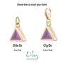 Selection Of Gold Plated Geometric Charms, thumbnail 5 of 7