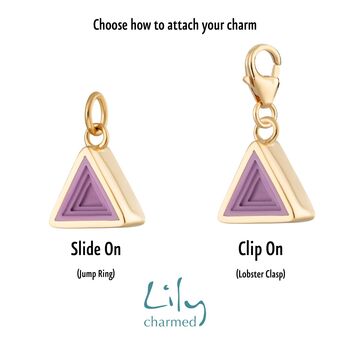 Selection Of Gold Plated Geometric Charms, 5 of 7