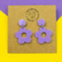 Flower Power Sixties Earrings, thumbnail 10 of 12