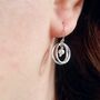 Birthstone Swirl Earrings, thumbnail 3 of 10