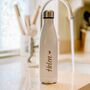 Personalised Luxury Water Bottle With Script Name, thumbnail 1 of 2