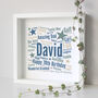 Personalised 70th Birthday Word Art Gift, thumbnail 1 of 7