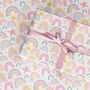 Rainbow Wrapping Paper Roll Or Folded, Pink Mothers Day, thumbnail 1 of 3