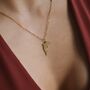 18 K Gold Dolphin Pendant Necklace Gift, thumbnail 1 of 6
