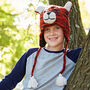 Tiger Hand Knitted Woollen Animal Hat, thumbnail 1 of 6