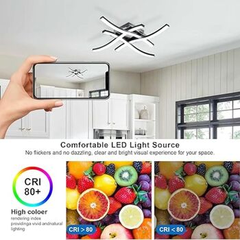 LED Ceiling Lights, Modern Dimmable Light With Remote, 7 of 12