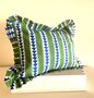 Indian Blockprint Cushion, Housewarming Gift, thumbnail 2 of 3
