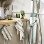Greenfield Striped Cotton Kitchen Accessories, thumbnail 1 of 4