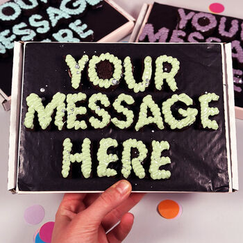 Personalised Brownie Message Box, 5 of 5