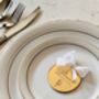 Luxury Mirrored Gold Silver Script Circle Place Setting, thumbnail 9 of 12